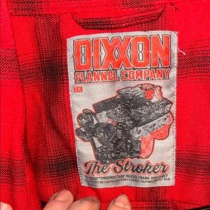 DIXXON “The Stroker” Red Plaid Flannel Shirt